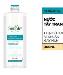 NƯỚC TẨY TRANG SIMPLE MICELLAR WATER 400ML